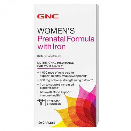 Women`s Prenatal Formula with Iron (286322), 120 tablets, GNC