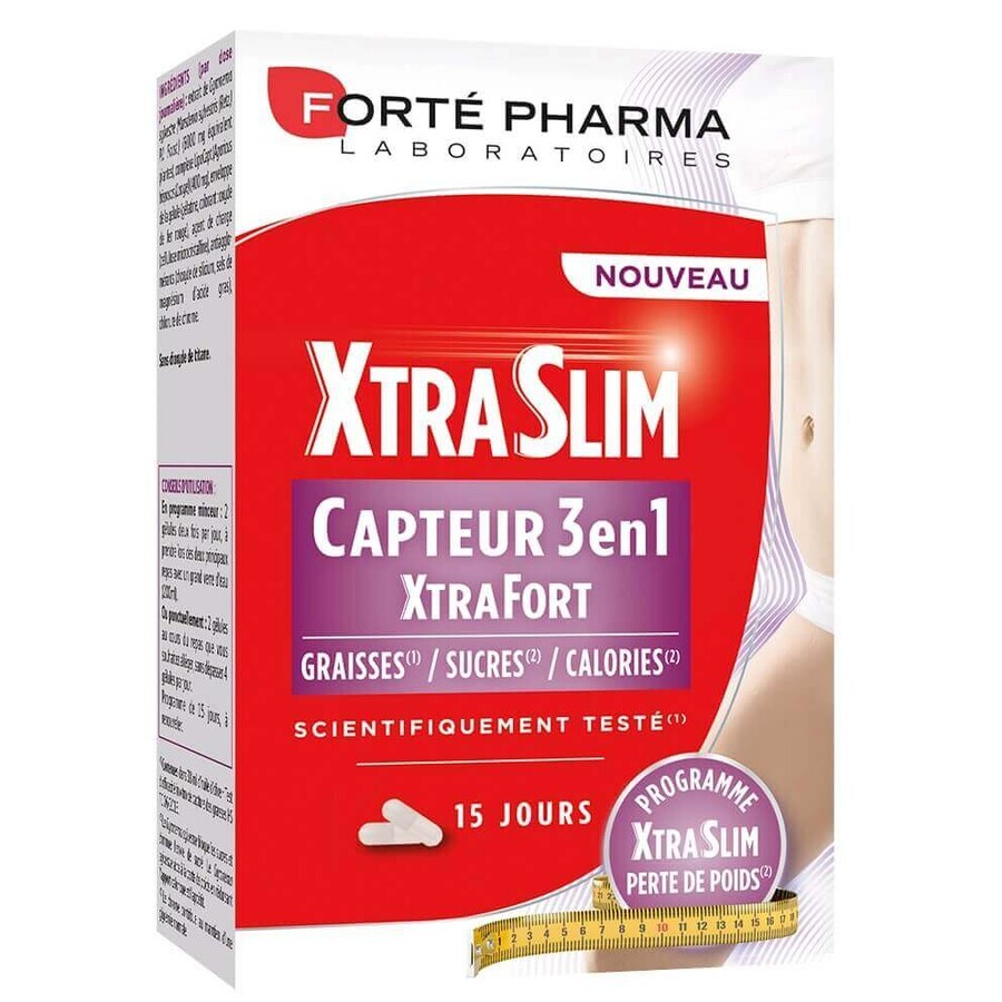 XtraSlim CAPTEUR 3 in 1, 60 capsule, Forte Pharma