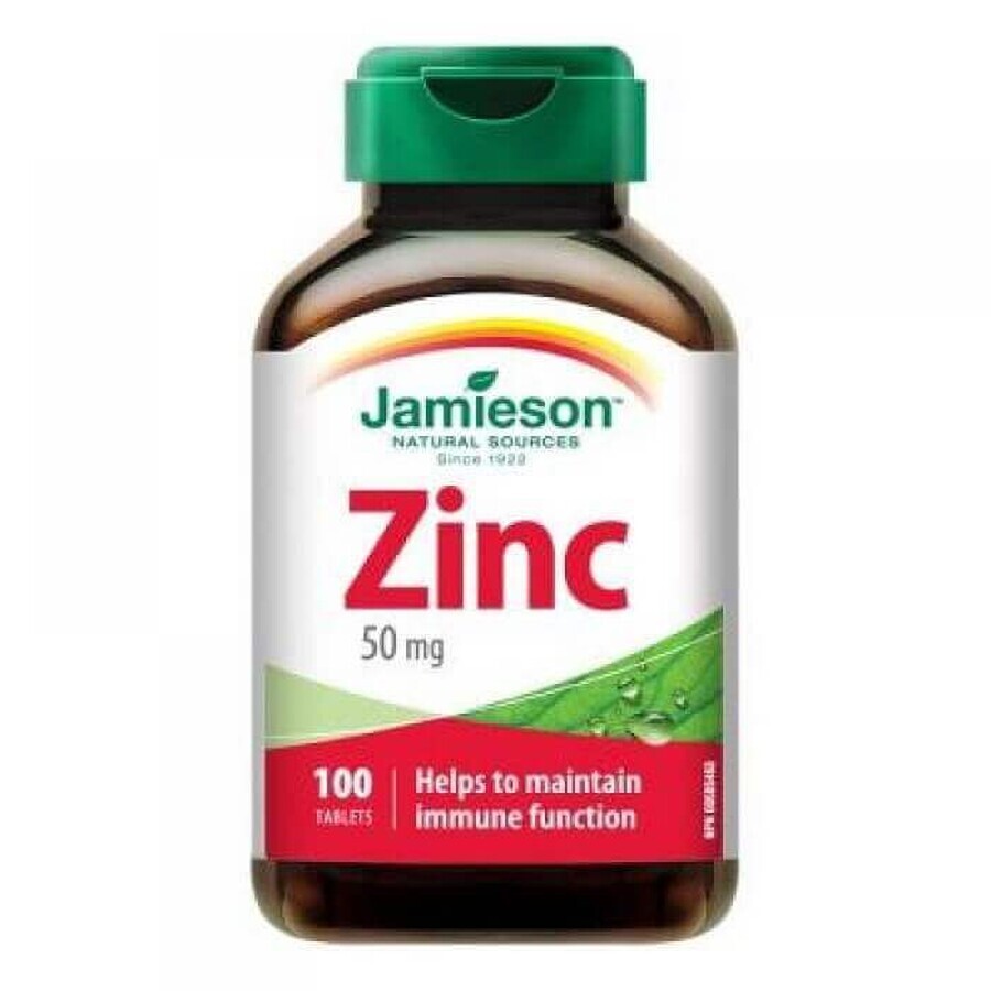 Zinc 50mg, 100 tablet, Jamieson