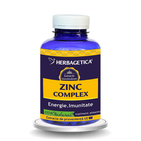 Zinc Complex, 120 cápsulas, Herbagetica