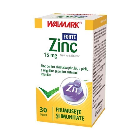 Zinco Forte 15 mg, 30 compresse, Walmark