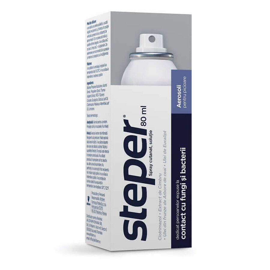 Aerosol per piedi Steper, 80 ml, Aflofarm