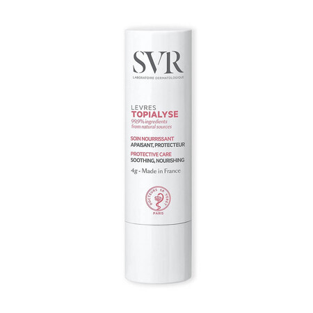 SVR Topialyse - Stick Levres Vegetal Balsamo Labbra Nutriente Lenitivo, 4g