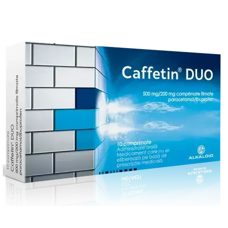 Caffetin Duo, 500 mg/200 mg, 10 compresse, Alkaloid
