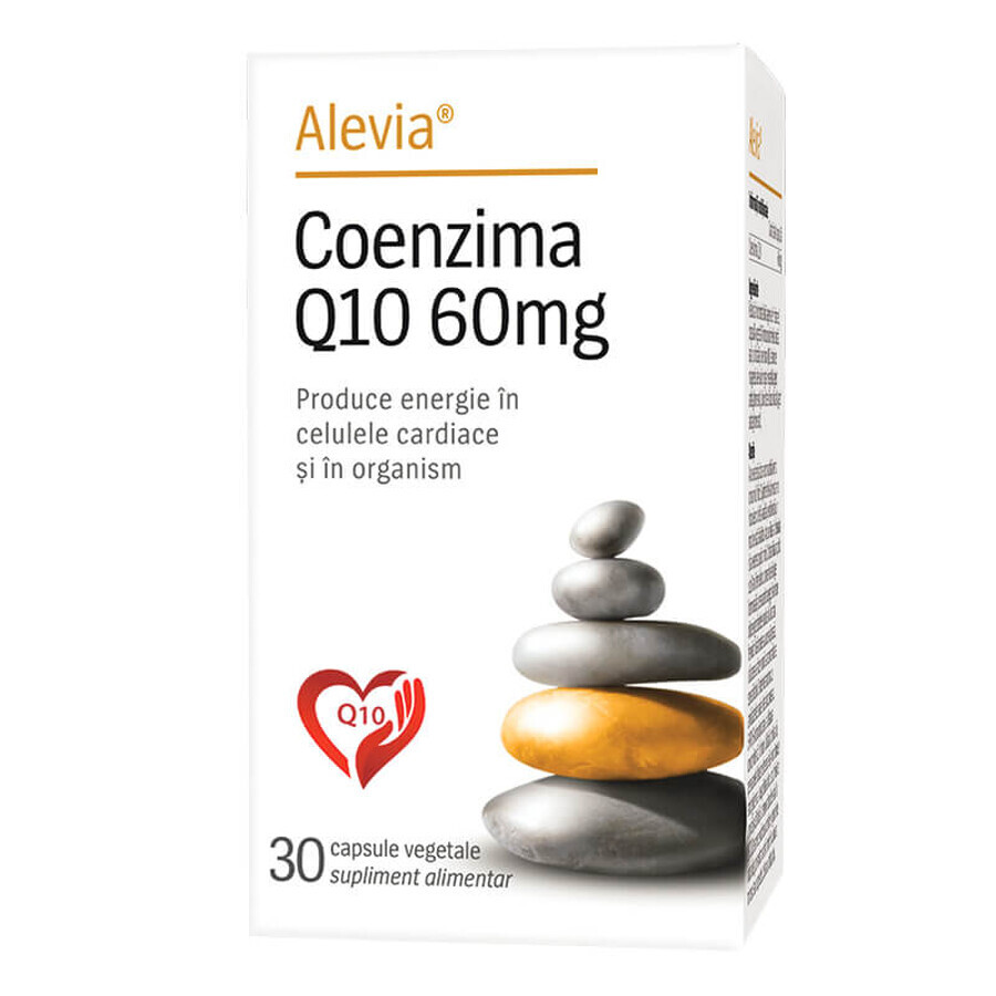 Coenzima Q10, 60 mg, 30 capsule vegetali, Alevia
