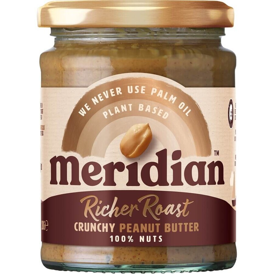 Crema di arachidi con gusto croccante intenso, 280 g, Meridian