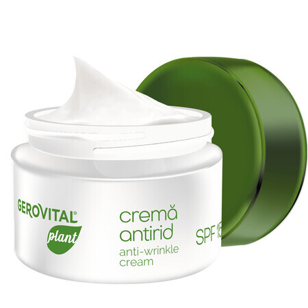 Crema viso antirughe con SPF 15 Plant, 50 ml, Gerovital