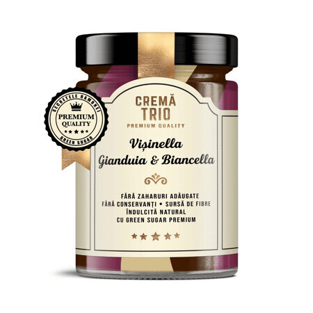 Crema spalmabile al cioccolato Trio Visinella, Gianduia &amp; Biancella, 350 g, Remedia