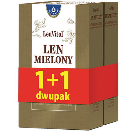 Oleofarm LenVitol, lino macinato, 2 x 200 g CONFEZIONE DIFETTOSA