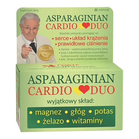 Asparaginato CardioDuo, 50 compresse