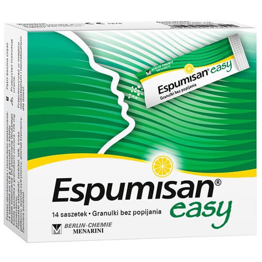Espumisan easy, granulato, 125 mg x 14 bustine - Lunga durata!