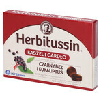 Herbitussin Cough and Throat, Elderberry and Eucalyptus, 12 lozenges