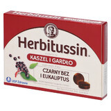 Herbitussin Cough and Throat, Elderberry and Eucalyptus, 12 lozenges