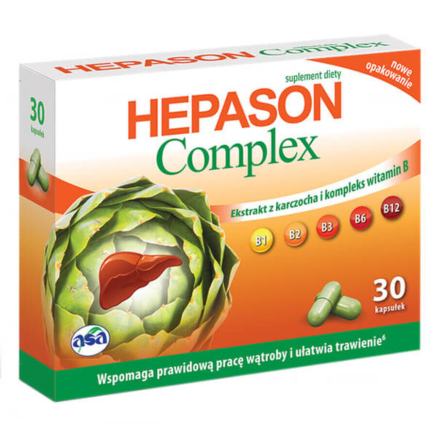 Complesso Asa Hepason, 30 capsule