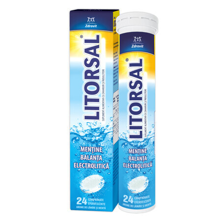 Litorsal al gusto di menta e limone, 24 compresse, Zdrovit