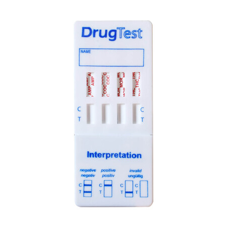 Kit di test per il rilevamento di droghe nell urina.