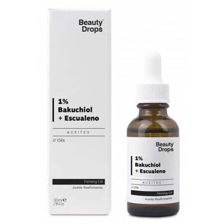 Bakuchiol 1% + squalano, 30 ml, gocce di bellezza