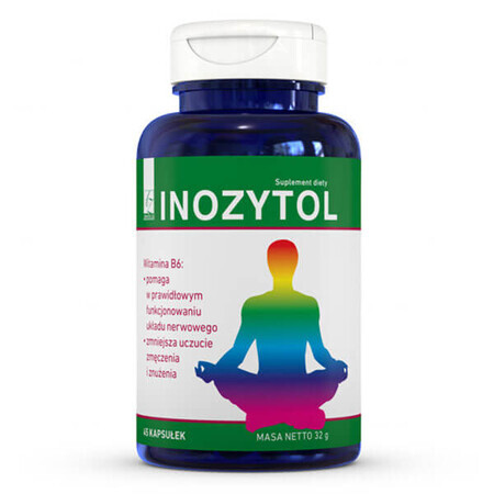 Inozytol - Integratore Alimentare, 45 capsule. Per salute e buona condizione fisica. Favorisce l equilibrio ormonale.