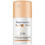 Pharmaceris F Coverage-Korrektur, fein deckendes Fluid, 02 Sand, SPF 20, 30 ml