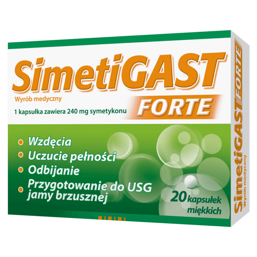 Simetigast Forte 240mg - Potente Formula per Disturbi Gastrici.