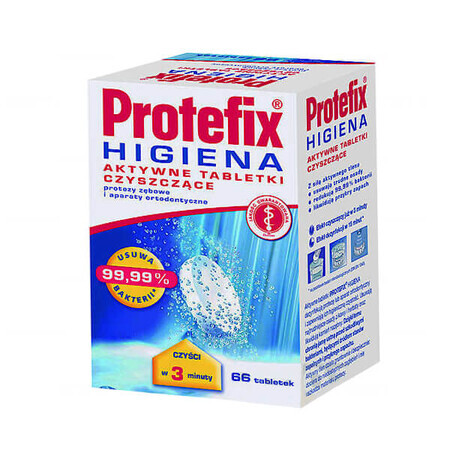 Protefix, Pastiglie detergente per protesi, 66 pezzi