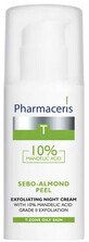 Peeling Esfoliante Pharmaceris T Sebo-Almond Peel 10% - Pulizia Intensa della Pelle di Notte 50 ml