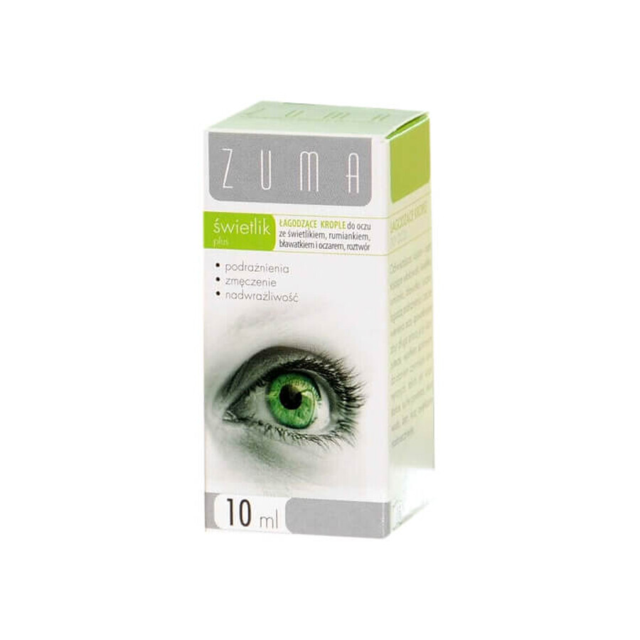 Gocce per gli occhi Zuma Eyebright Plus, 10ml