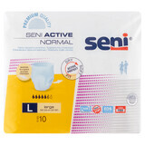 Seni Active Normal, absorbent panties Seni Active Normal, Large, 100-135 cm, 10 pieces