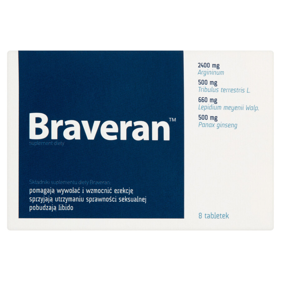 Braveran, 8 tablets