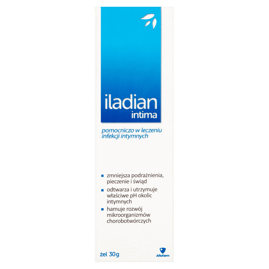 Gel vaginale intimo Iladian Intima, 30g - Delicata cura delle zone intime, pH bilanciato, protezione della microflora e idratazione.