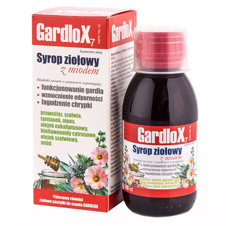 Sciroppo erboristico Gardlox 7 con miele, 120 ml