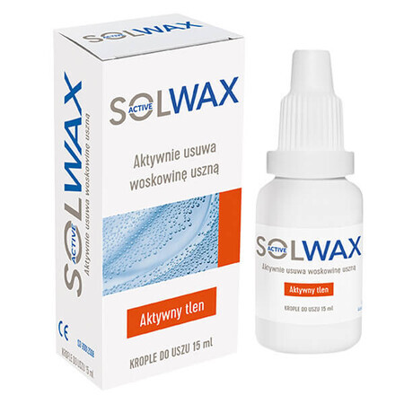 Gocce per le orecchie Solwax Active, capacità 15 ml