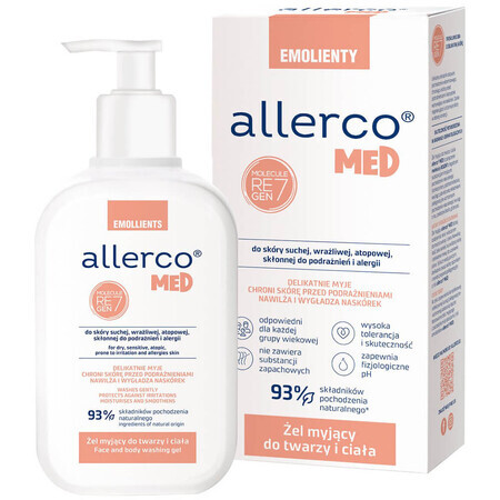 Allerco, el myjcy do skóry skonnej do podranie, alergii, 200 ml