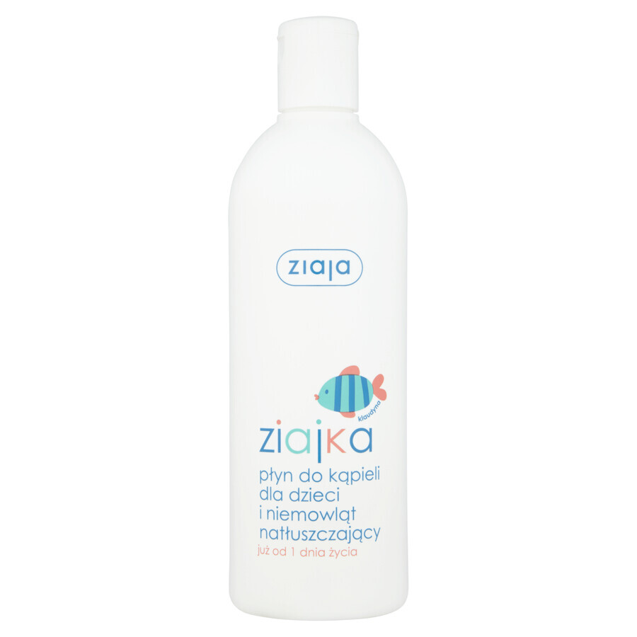 Ziajka, bagno liquido idratante per bambini e neonati, dalla nascita, 370 ml