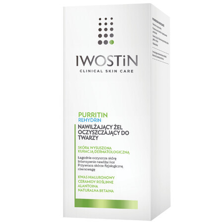Gel detergente viso Iwostin Purritin Rehydrin, 150ml