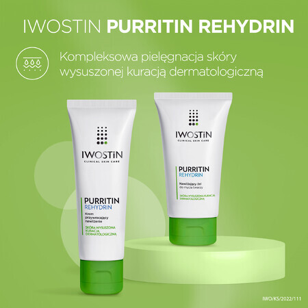 Crema Idratante Iwostin Purritin Rehydrin, 40ml