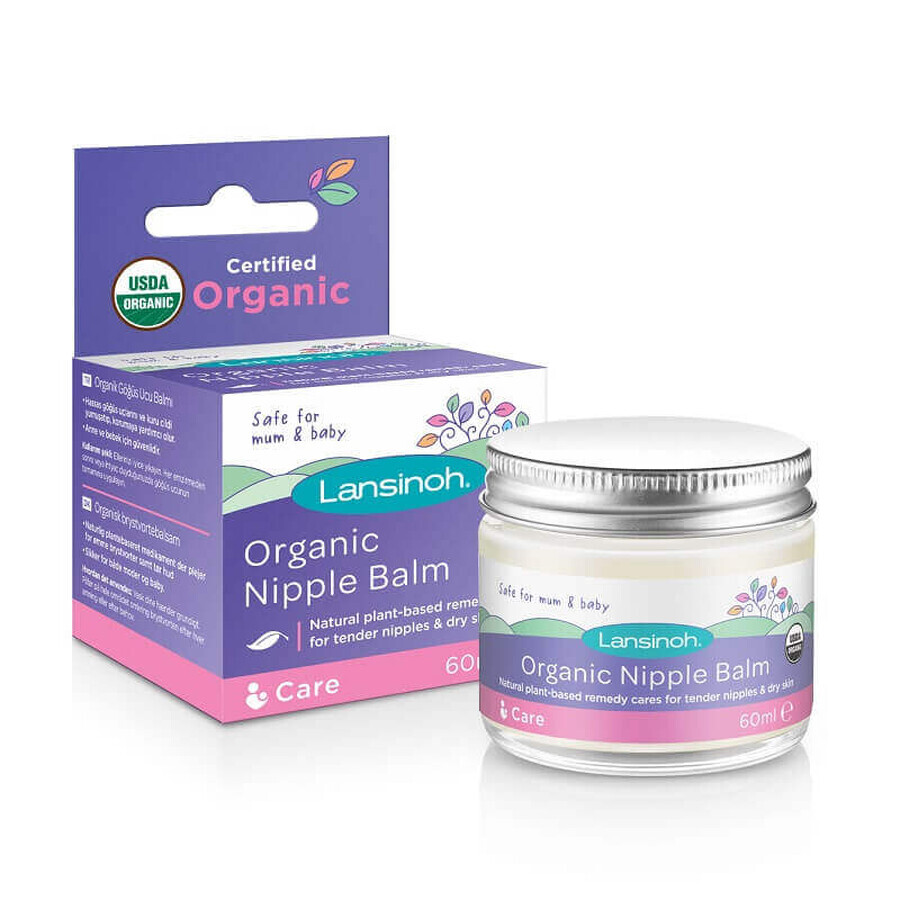 Organic Nipple Balm, 60 ml, Lansinoh