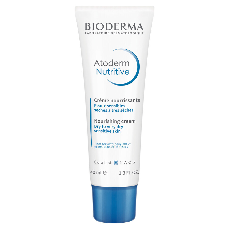 Bioderma Atoderm Nutritive, crema viso nutriente, pelle secca e molto secca, 40 ml