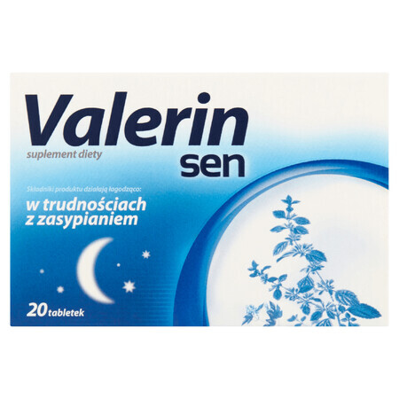 Valerin Sen, 20 compresse - Supporto completo per un sonno sano