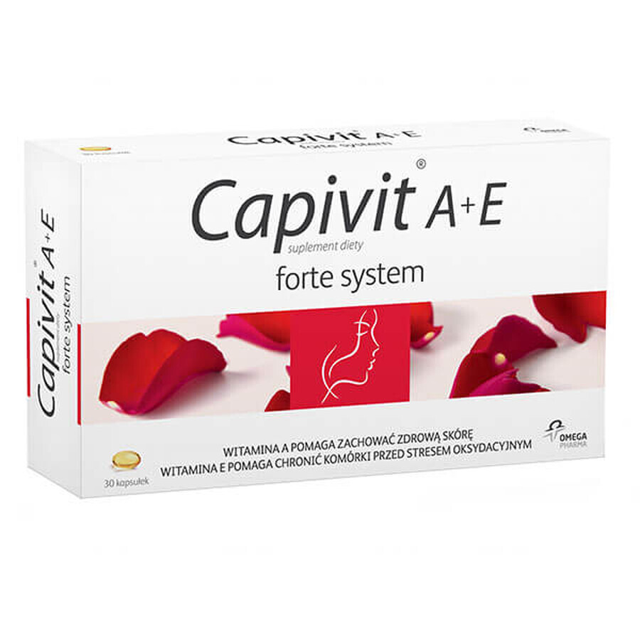 Integratore alimentare Capivit A+E Forte System, supporto per il sistema immunitario - 30 capsule