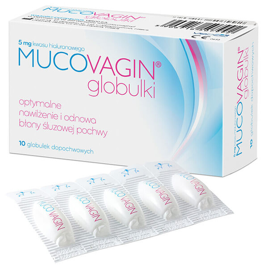 Mucovagin, pessari vaginali, 10 pezzi - Lunga durata!