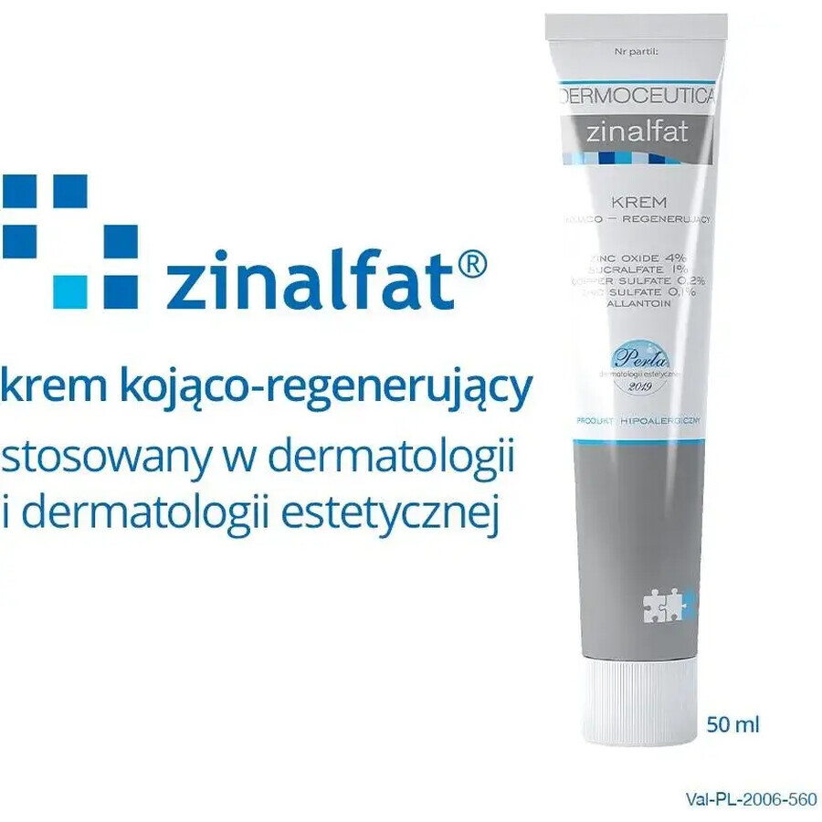 Crema Rigenerante con Azione Lenitiva Zinalfat, 50 ml.