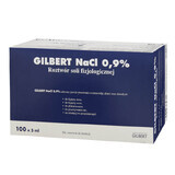 Gilbert NaCl Solution Physiologique 0,9%, 5 ml x 100 ampoules