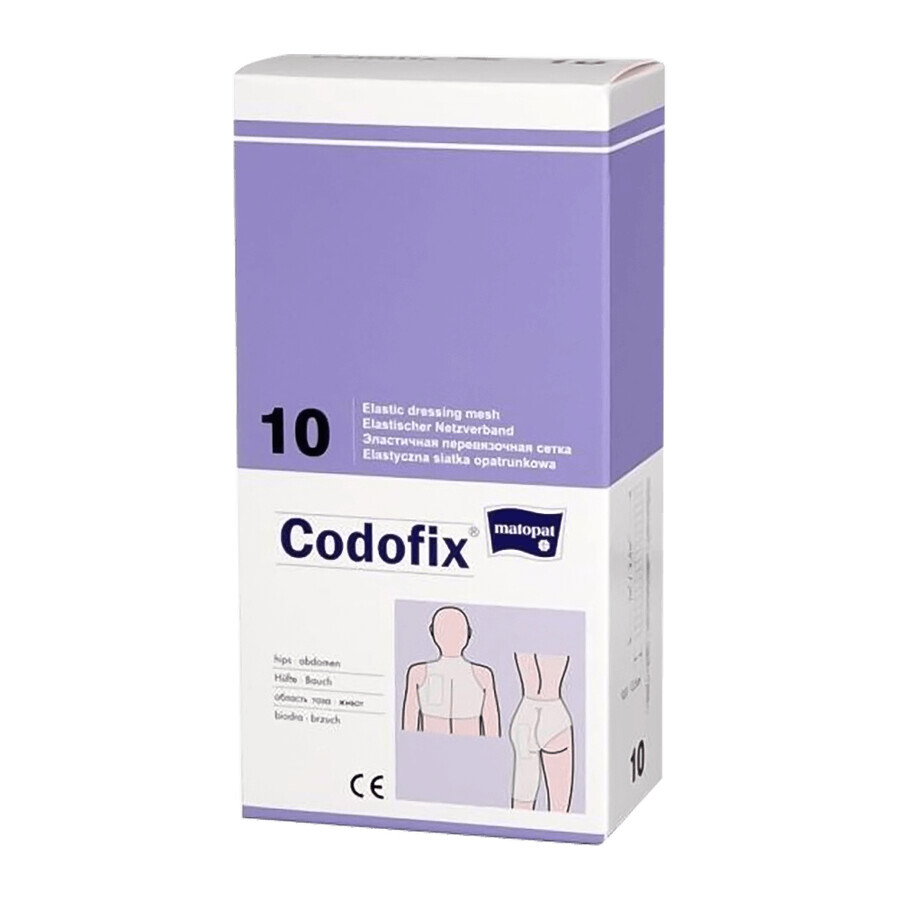 Matopat Codofix 10, rete di medicazione elastica, non sterile, 10 cm x 1 m, 1 pezzo