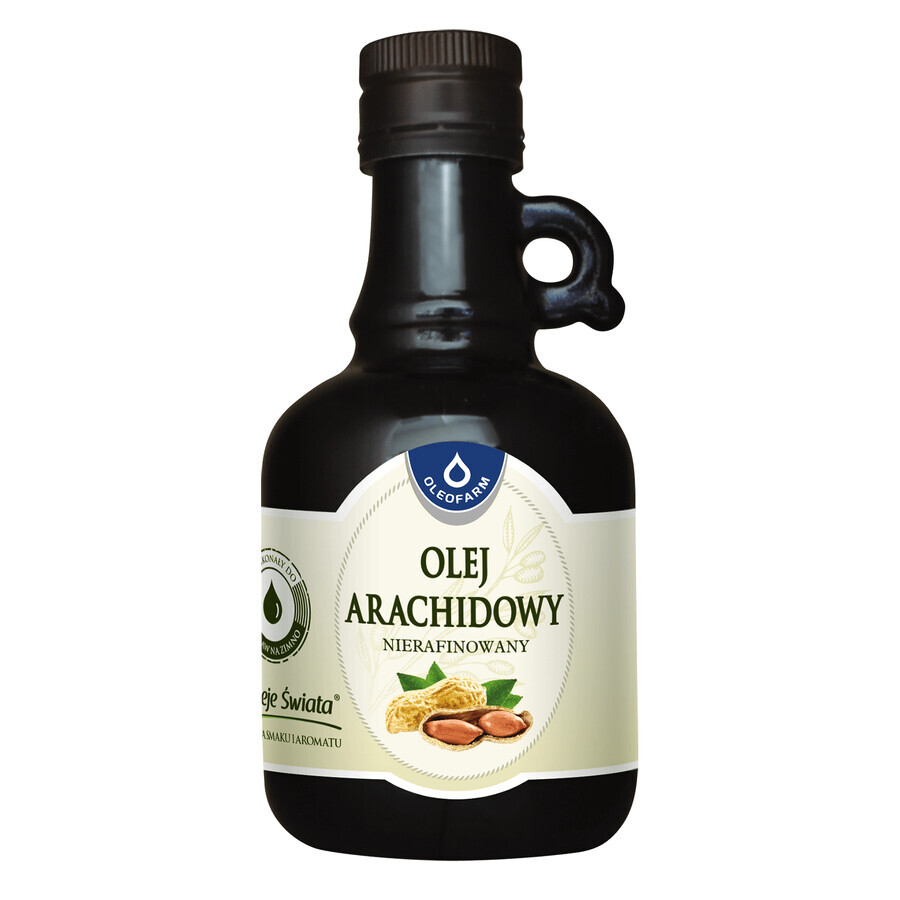 Oleofarm Oli del Mondo Olio di arachidi, non raffinato, 250 ml