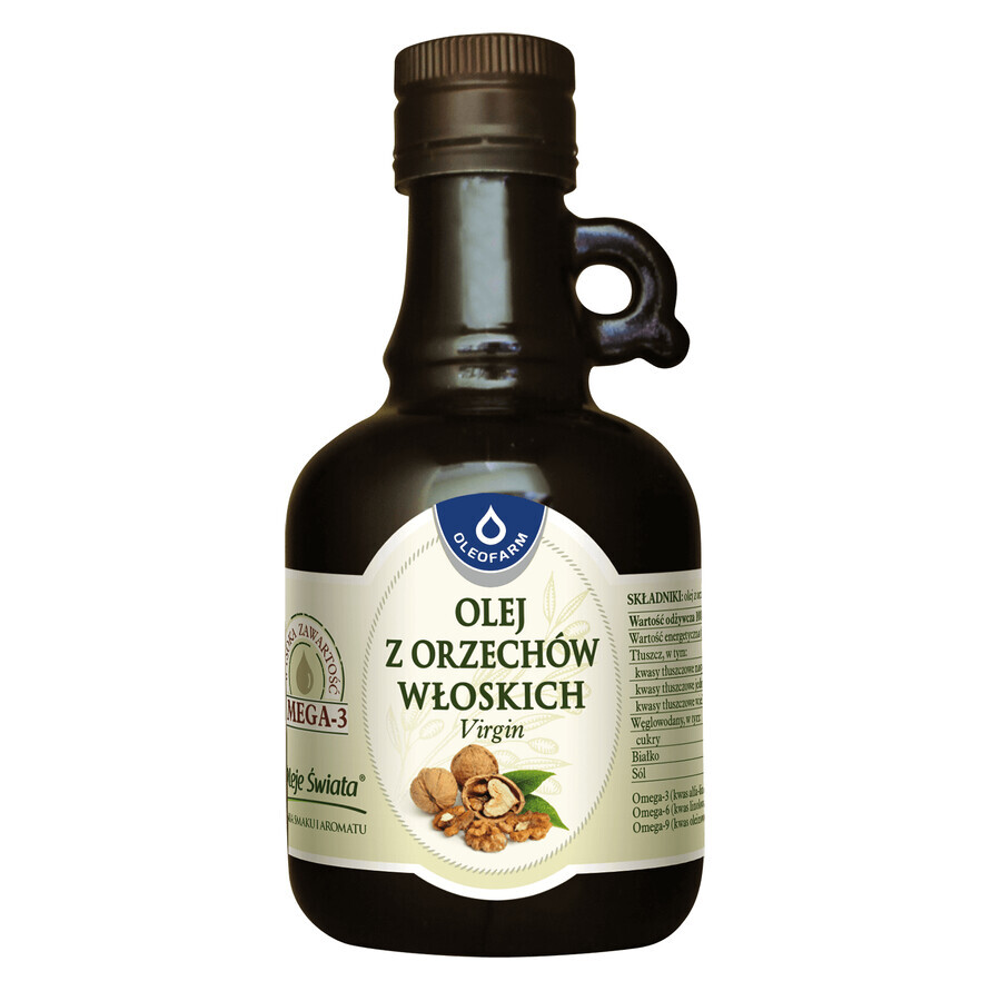 Oleofarm Oli del Mondo Olio di noce, non raffinato, 250 ml