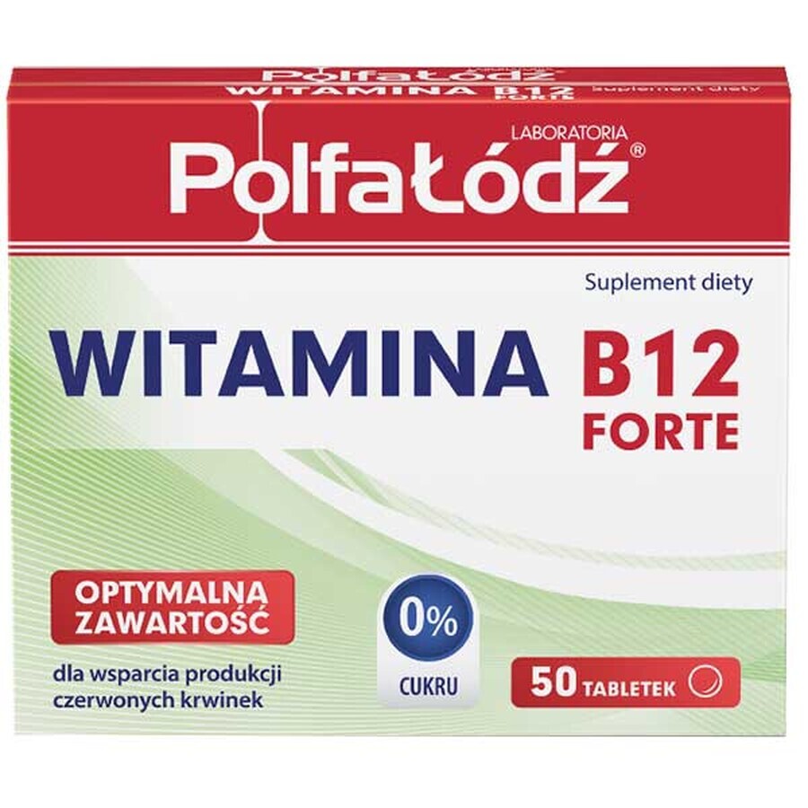Laboratoria PolfaŁódź Vitamina B12 Forte, 50 compresse
