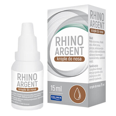 Rhinoargent, krople do nosa, 15 ml