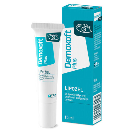 Demoxoft Plus, lipo-gel for the protection and specialized care of the eyelids, 15 ml