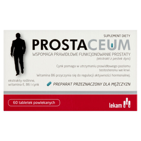 Integratore Prostaceum - 60 compresse | Favorisce la salute della prostata | Per uomini | Prodotto polacco | Consegna veloce